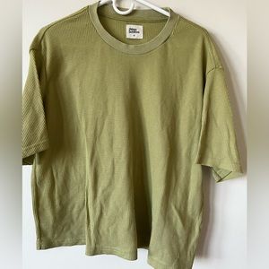 Green waffle top